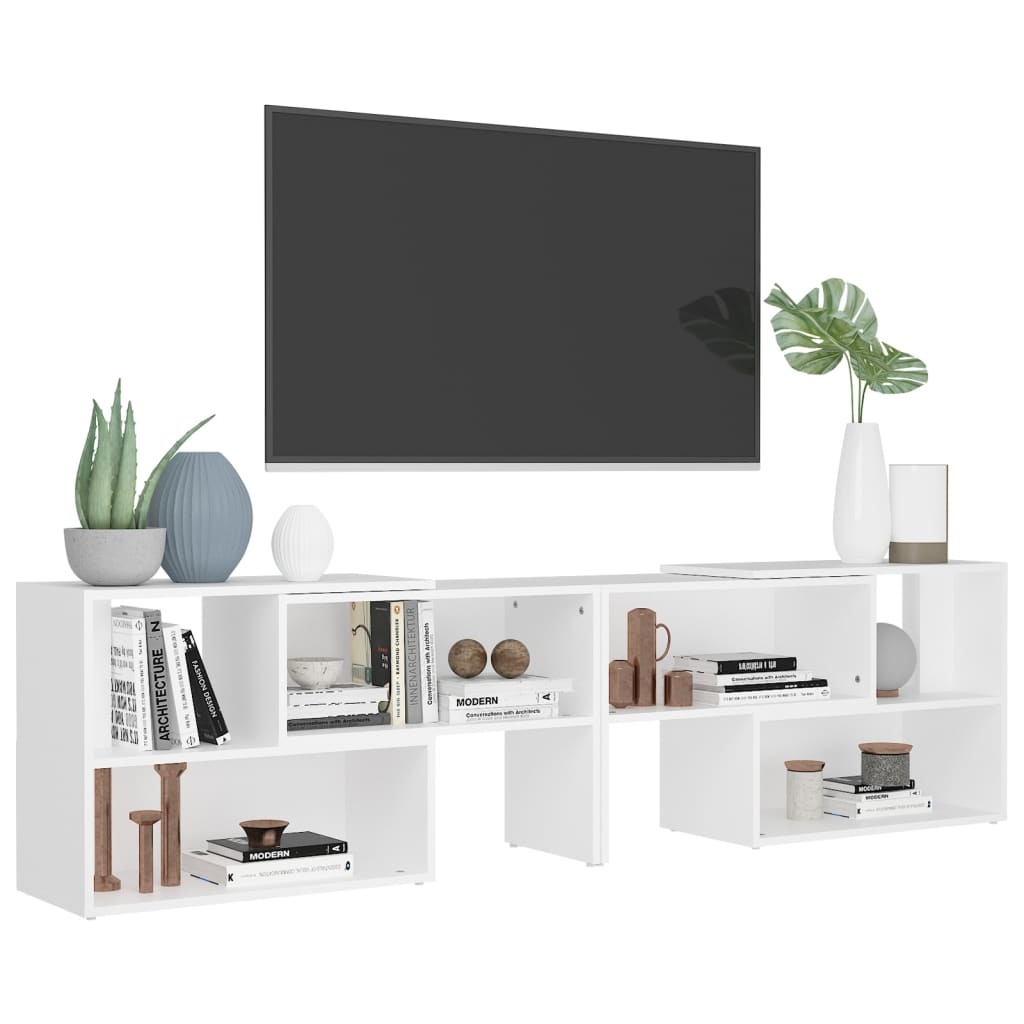 vidaXL Tv-meubel 149x30x52 cm spaanplaat wit