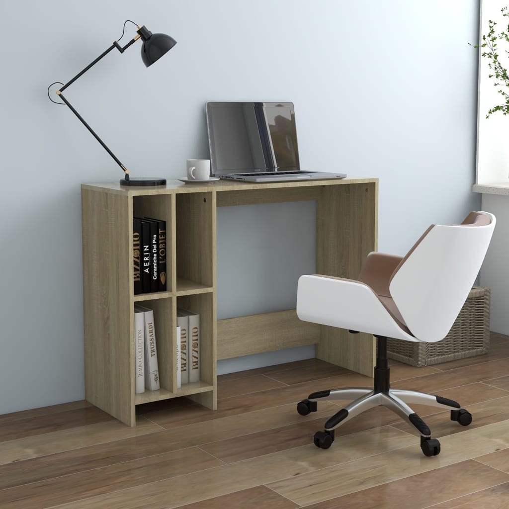 VidaXL Bureau 102 5x35x75 cm spaanplaat sonoma eikenkleurig