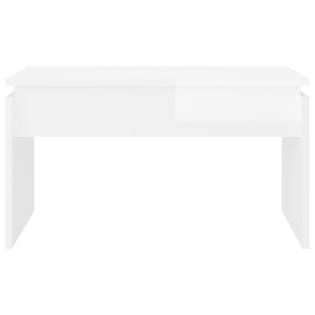 VidaXL Salontafel 68x50x38 cm spaanplaat hoogglans wit