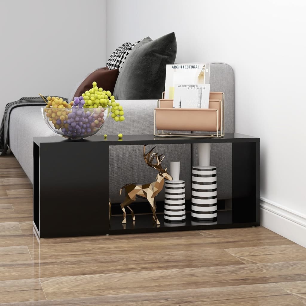 VidaXL Tv meubel 80x24x32 cm spaanplaat zwart
