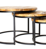 KantoormeubelenPlus Salon - Bijzettafel Borgarnes set van 3 stuks