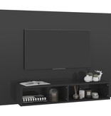 vidaXL Tv-wandmeubel 120x23,5x90 cm spaanplaat hoogglans grijs