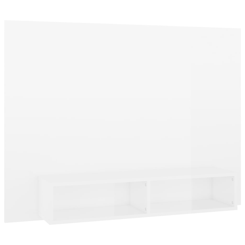 vidaXL Tv-wandmeubel 120x23,5x90 cm spaanplaat hoogglans wit