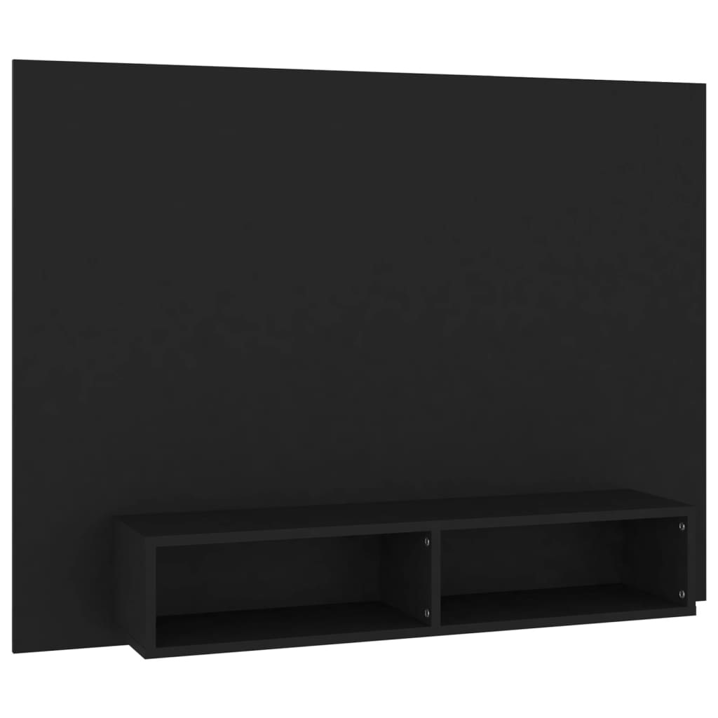 vidaXL Tv-wandmeubel 120x23,5x90 cm spaanplaat zwart