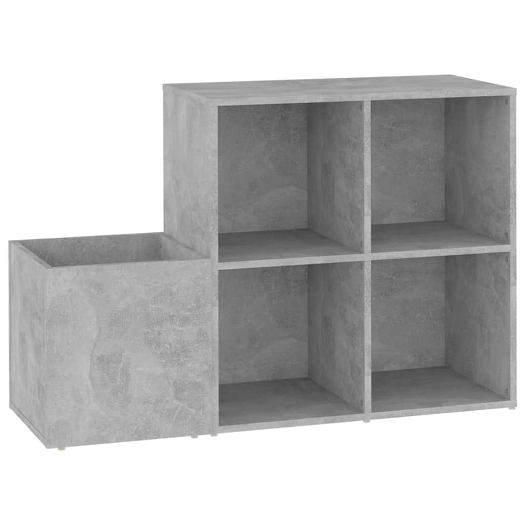VidaXL Opbergkast 105x35,5x70 cm spaanplaat betongrijs