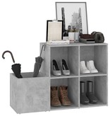 VidaXL Opbergkast 105x35,5x70 cm spaanplaat betongrijs