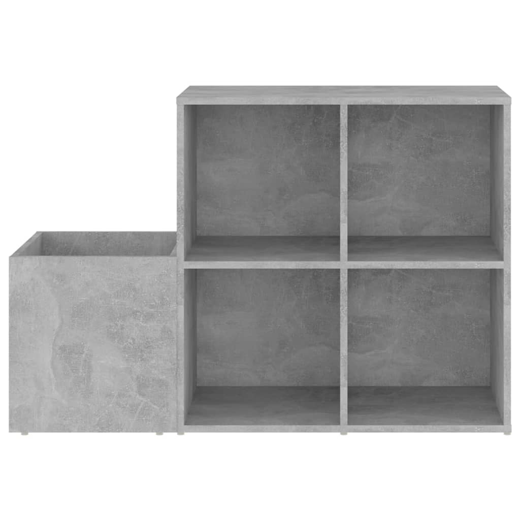 VidaXL Opbergkast 105x35,5x70 cm spaanplaat betongrijs