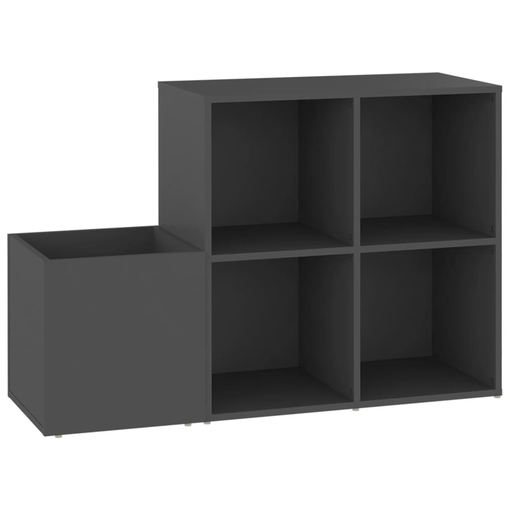 VidaXL Opbergkast 105x35,5x70 cm spaanplaat grijs