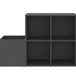 VidaXL Opbergkast 105x35,5x70 cm spaanplaat grijs