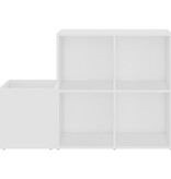 VidaXL Opbergkast 105x35,5x70 cm spaanplaat wit