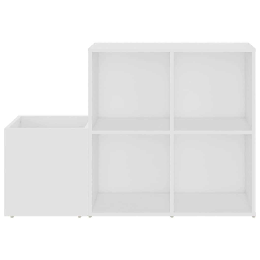 VidaXL Opbergkast 105x35,5x70 cm spaanplaat wit