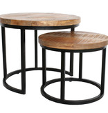 KantoormeubelenPlus Salon - Bijzettafel Kopavogur set van 2 stuks