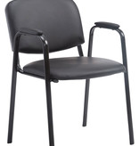 KantoormeubelenPlus Bezoekers - Conferentiestoel Fano Z Kunstleer met armleuningen