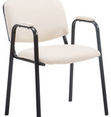 KantoormeubelenPlus Bezoekers - Conferentiestoel Fano Z Kunstleer met armleuningen