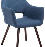 KantoormeubelenPlus Eetkamer - Vergaderstoel Eura Stof WALE