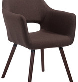 KantoormeubelenPlus Eetkamer - Vergaderstoel Eura Stof WALE