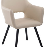 KantoormeubelenPlus Eetkamer - Vergaderstoel Eura Kunstleer ZE