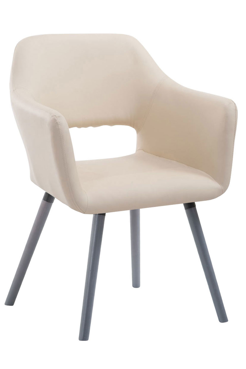 KantoormeubelenPlus Eetkamer - Vergaderstoel Eura Kunstleer G