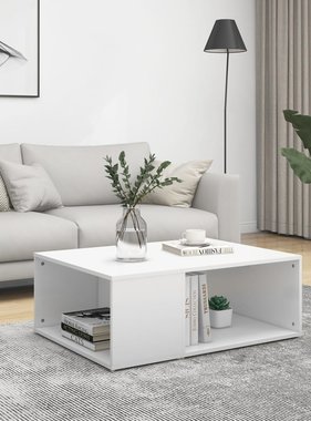 VidaXL Salontafel 90x67x33 cm spaanplaat wit
