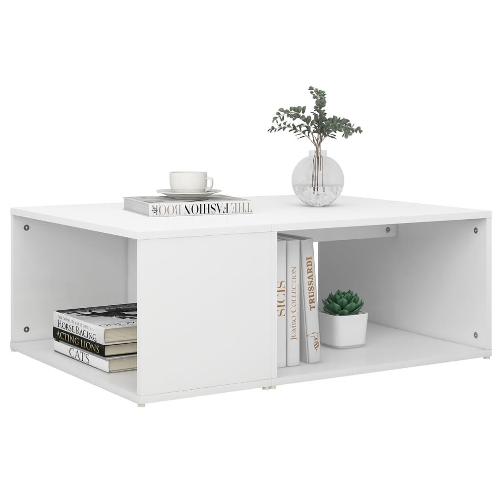 VidaXL Salontafel 90x67x33 cm spaanplaat wit