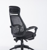 KantoormeubelenPlus Bureaustoel Hanko Mesh Stof met voetensteun