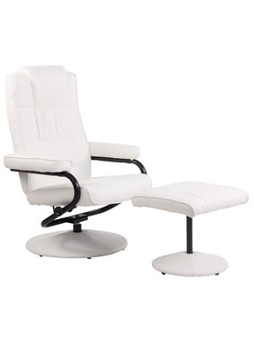 KantoormeubelenPlus Fauteuil Ii Kunsteer met hocker