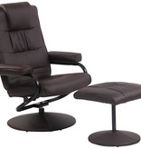 KantoormeubelenPlus Fauteuil Ii Kunsteer met hocker