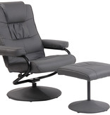 KantoormeubelenPlus Fauteuil Ii Kunsteer met hocker