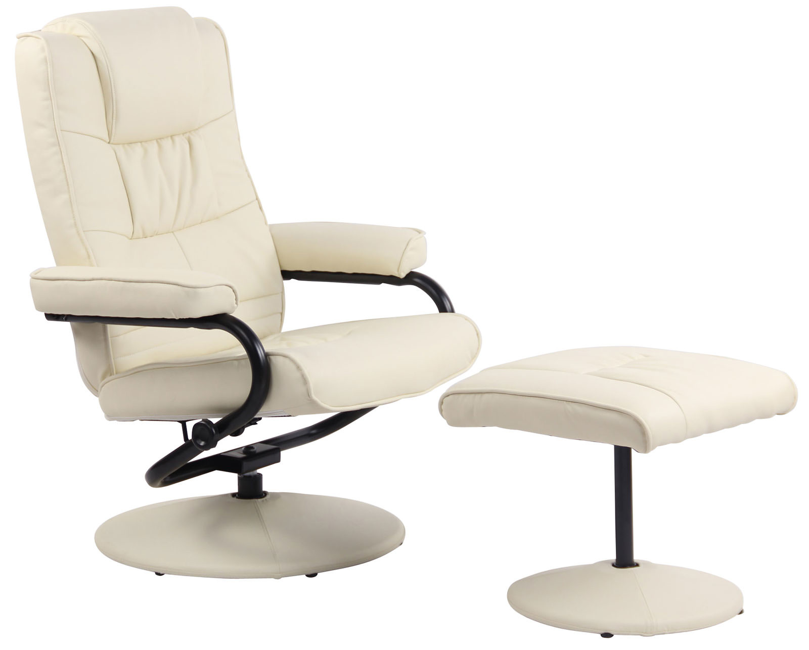 KantoormeubelenPlus Fauteuil Ii Kunsteer met hocker