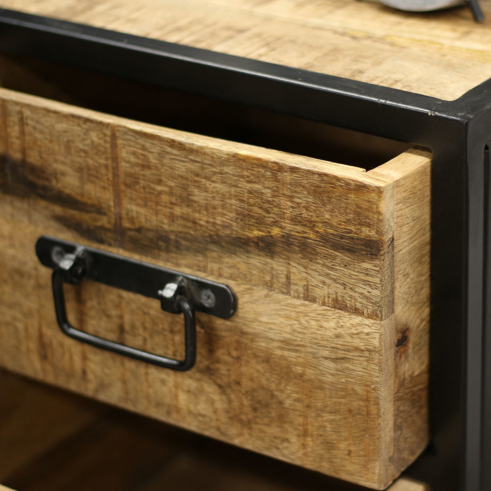 KantoormeubelenPlus Industrieel Nachtkastje Virrat 35 x 46 cm