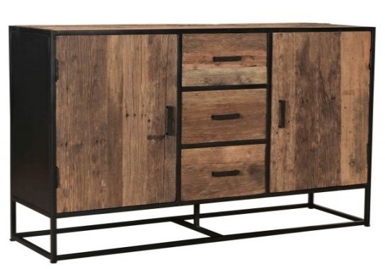 KantoormeubelenPlus Industrieel Dressoir Veteli 140 x 90 cm