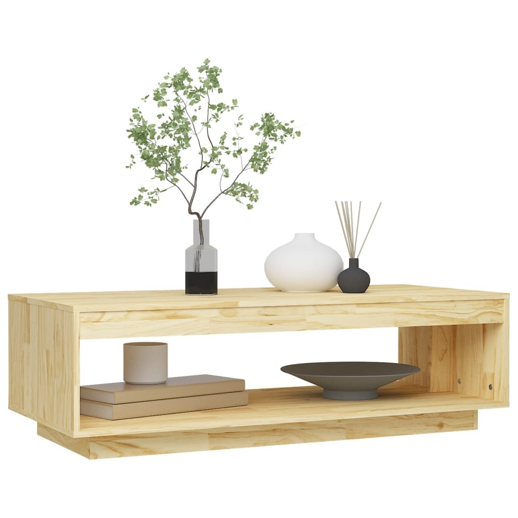 VidaXL Salontafel 110x50x33,5 cm massief grenenhout