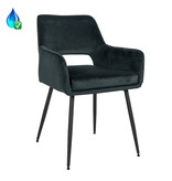 KantoormeubelenPlus Eetkamer - Vergaderstoel Tohmajarvi Velvet of Eco leer