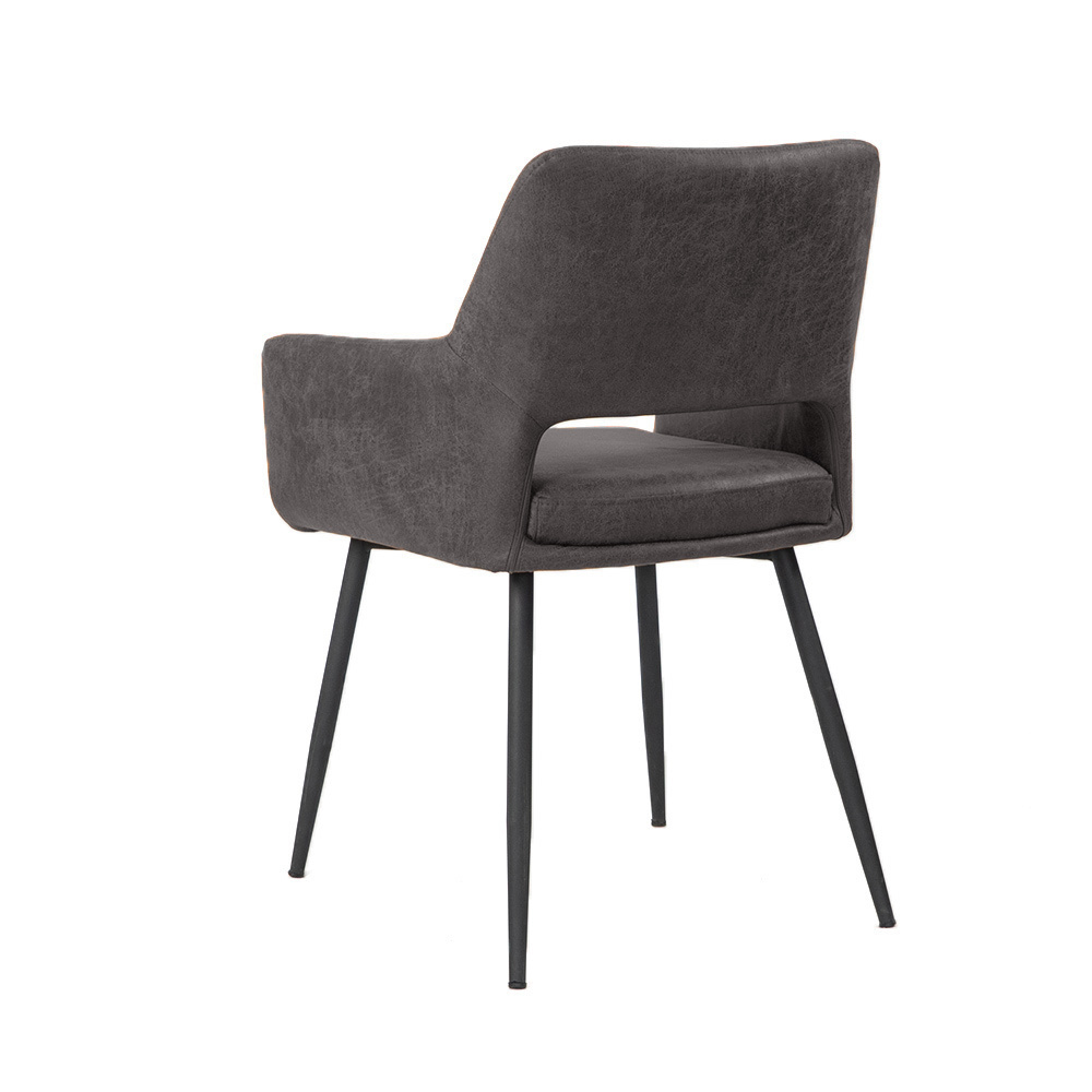 KantoormeubelenPlus Eetkamer - Vergaderstoel Tohmajarvi Velvet of Eco leer