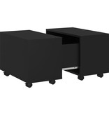 VidaXL Salontafel 60x60x38 cm spaanplaat zwart