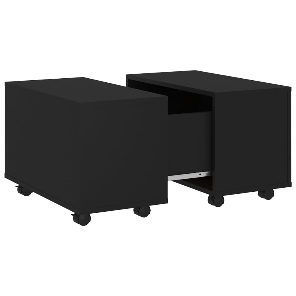 VidaXL Salontafel 60x60x38 cm spaanplaat zwart