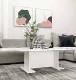VidaXL Salontafel 103,5x60x40 cm spaanplaat wit