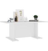 VidaXL Salontafel 103,5x60x40 cm spaanplaat wit