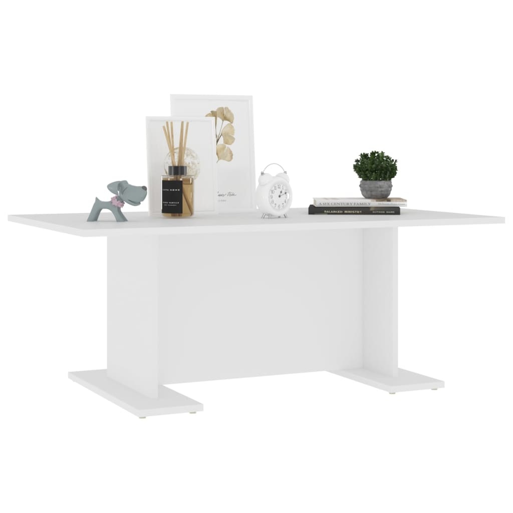 VidaXL Salontafel 103,5x60x40 cm spaanplaat wit