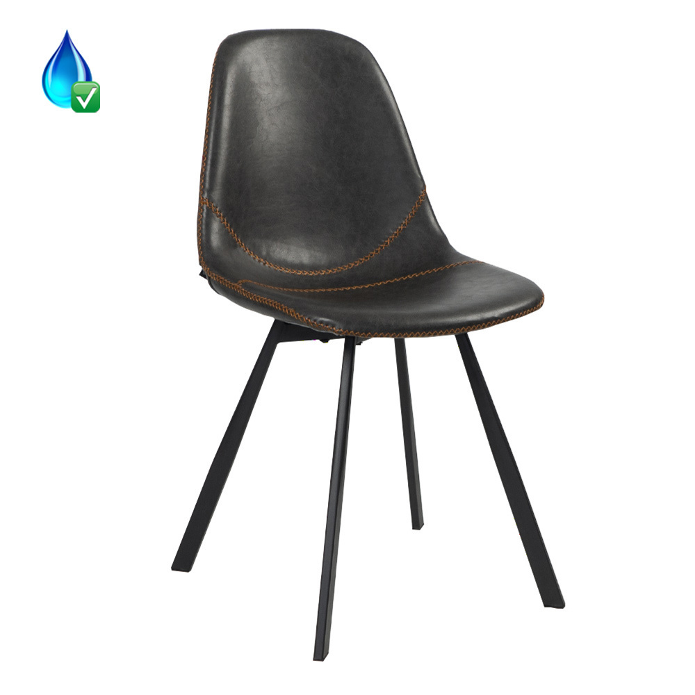 KantoormeubelenPlus Eetkamer - Vergaderstoel Sund Velvet of Eco Leer