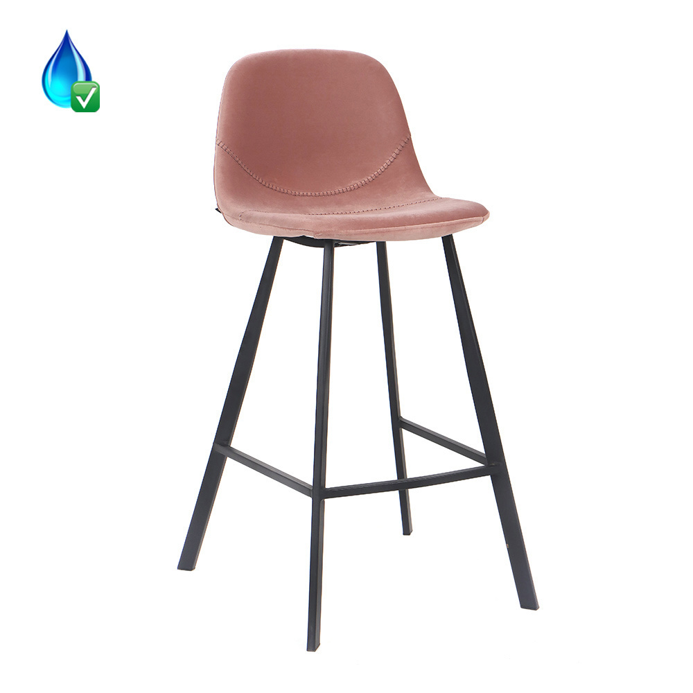 KantoormeubelenPlus Barkruk Sund Velvet of Eco Leer