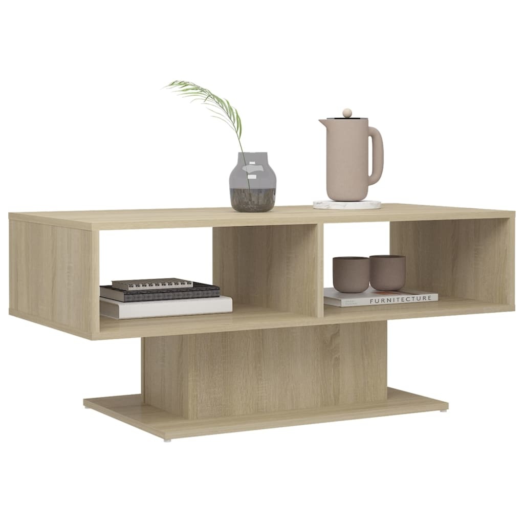 VidaXL Salontafel 103,5x50x44,5 cm spaanplaat sonoma eikenkleurig