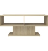 VidaXL Salontafel 103,5x50x44,5 cm spaanplaat sonoma eikenkleurig