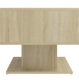VidaXL Salontafel 103,5x50x44,5 cm spaanplaat sonoma eikenkleurig