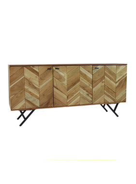 KantoormeubelenPlus Dressoir Sulkava acaciahout 160 x 40 x 76 cm