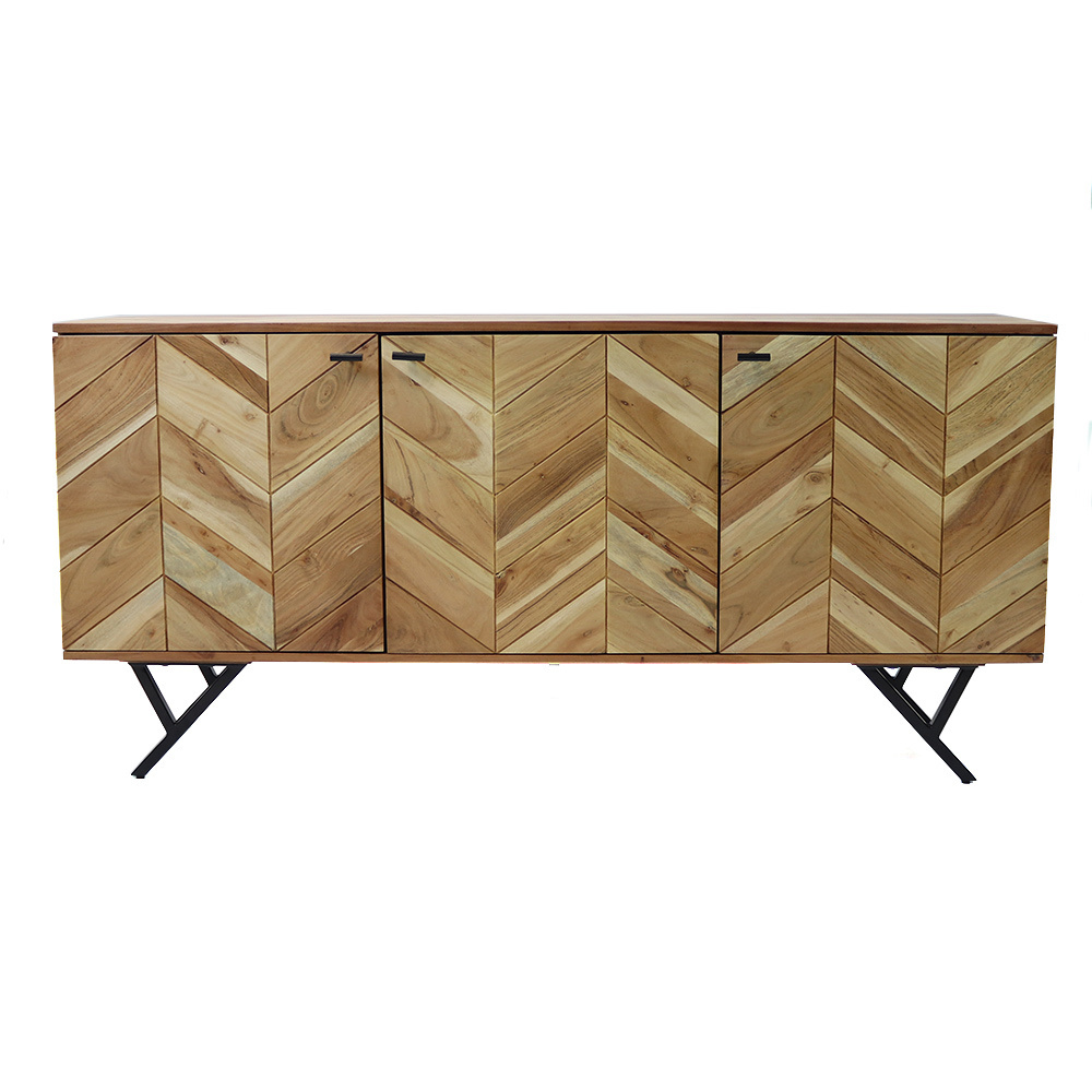 KantoormeubelenPlus Dressoir Sulkava acaciahout 160 x 40 x 76 cm