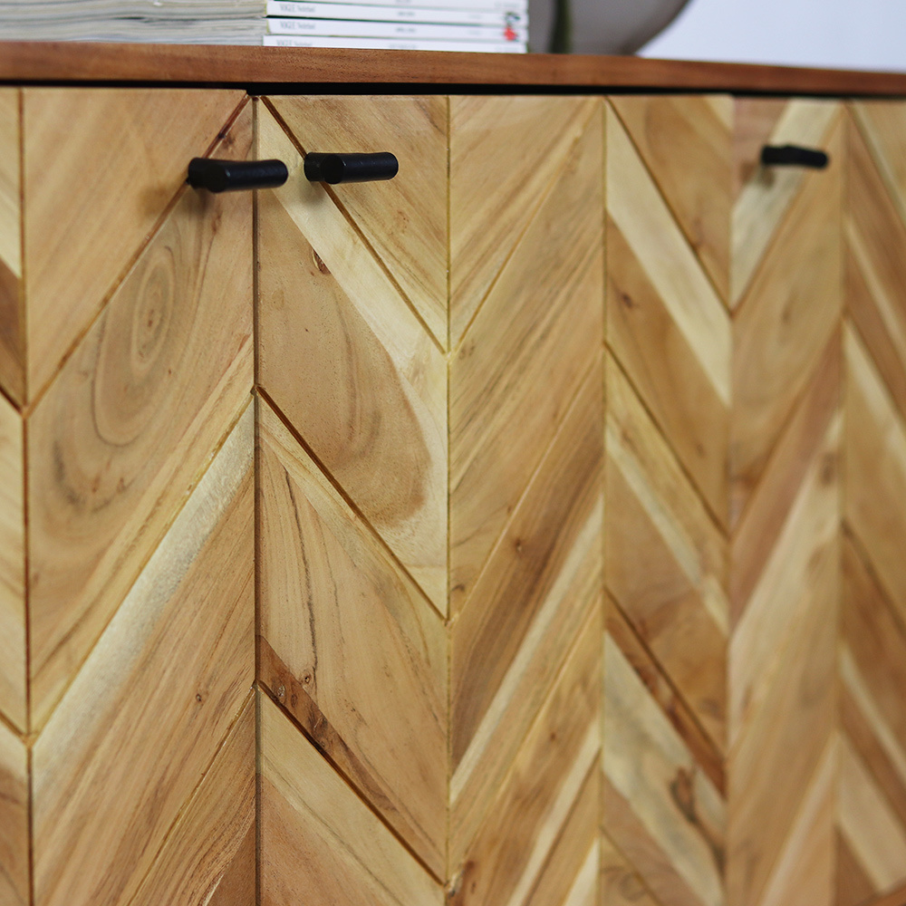 KantoormeubelenPlus Dressoir Sulkava acaciahout 160 x 40 x 76 cm