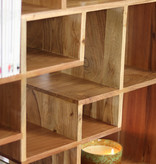 KantoormeubelenPlus Boekenkast - Divider Sulkava acaciahout 185 x 80 cm