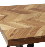 KantoormeubelenPlus Eettafel Sulkava acaciahout 180 x 90 cm