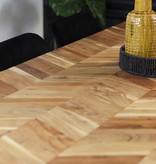KantoormeubelenPlus Eettafel Sulkava acaciahout 180 x 90 cm
